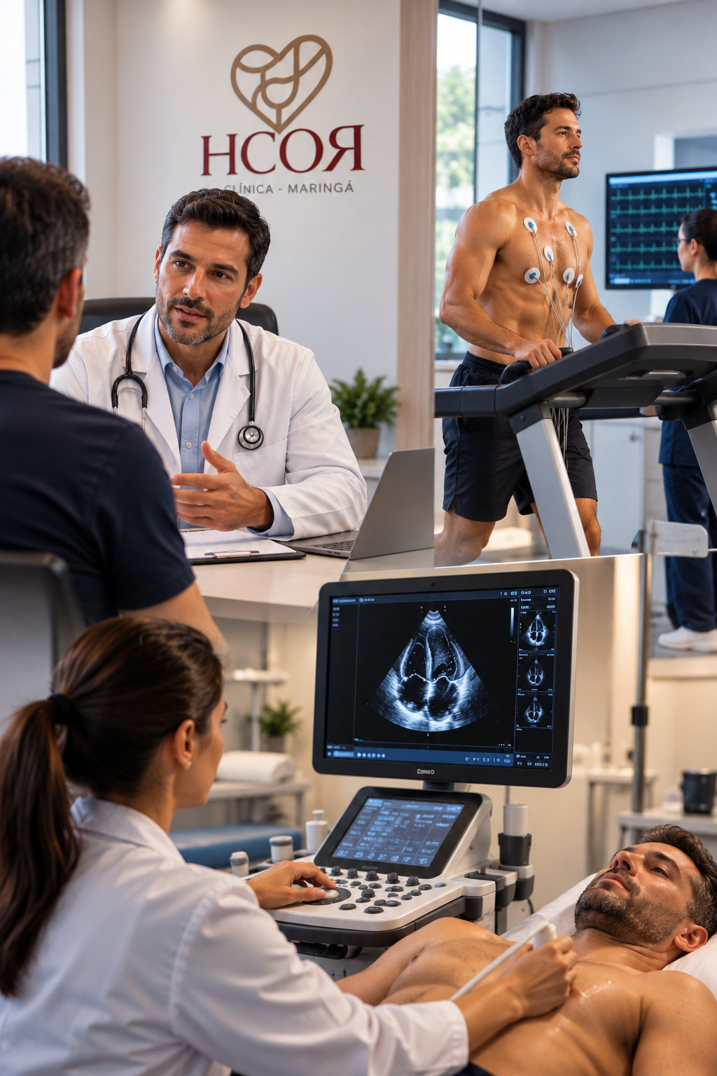 Recepção da HCor Clínica Maringá