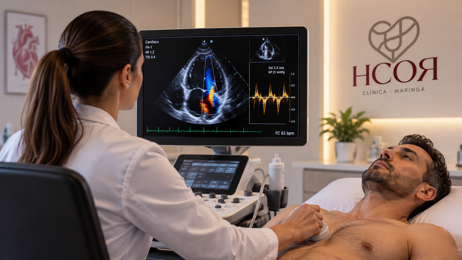 Ecocardiograma com Doppler na HCor Clínica Maringá
